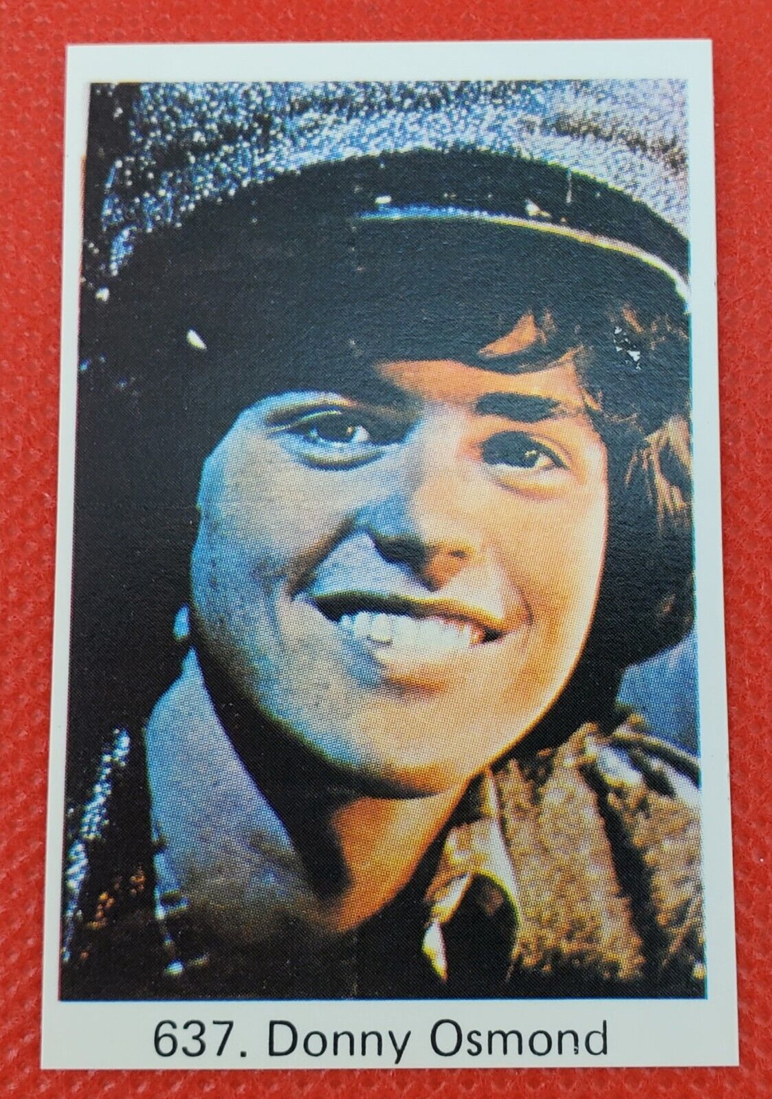 Donny Osmond 1978 #637 Card Swedish Samlarsaker Fresh from the pack