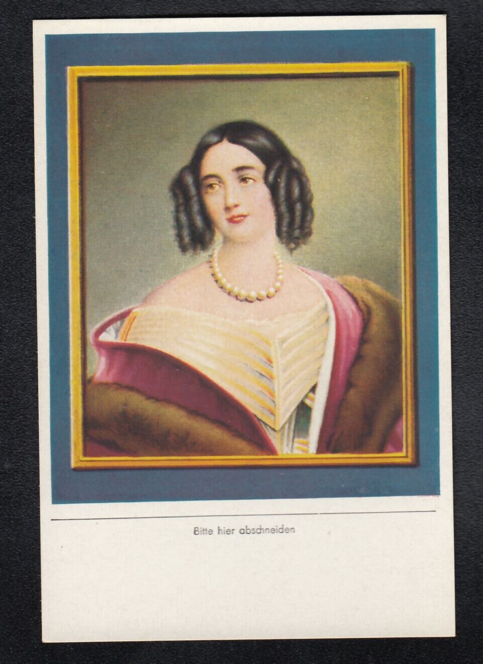 1933 Card of ELISABETH LUDOVIKA (1801-1873) Princess of Bavaria Queen of Prussia