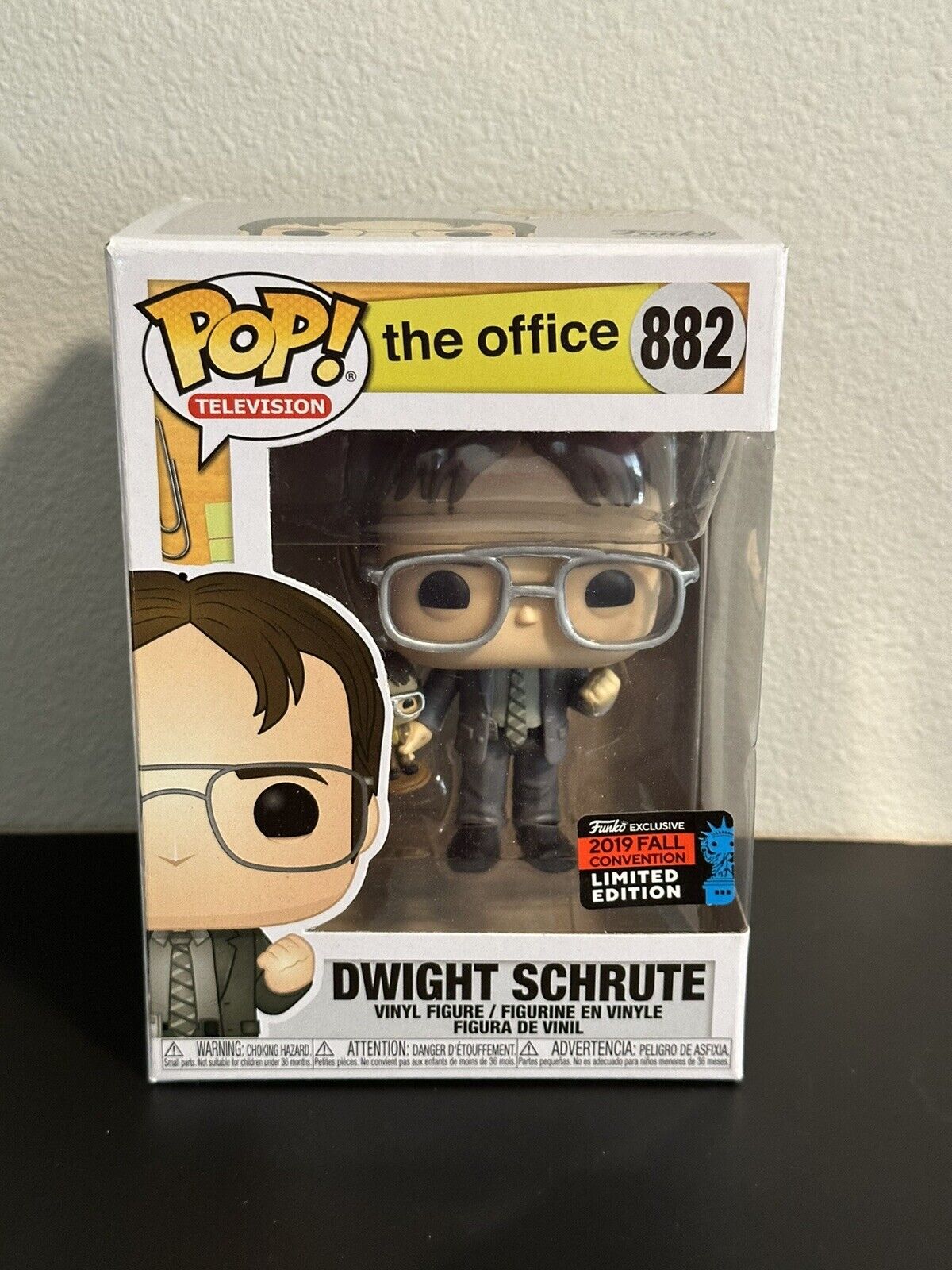 Funko Pop The Office #882 Dwight Schrute 2019 Fall Convention Vinyl