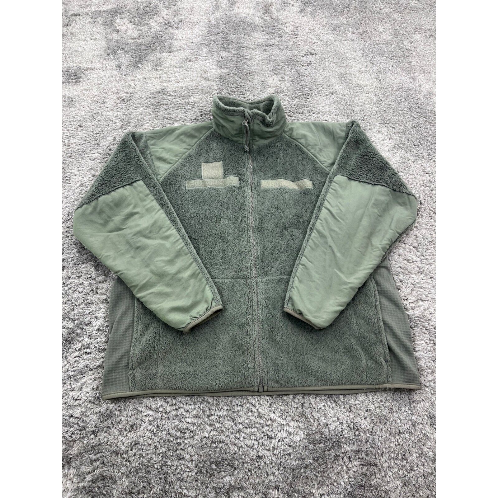 USGI Cold Weather Jacket Mens Medium Green Fleece Gen III Polartec Full Zip Coat