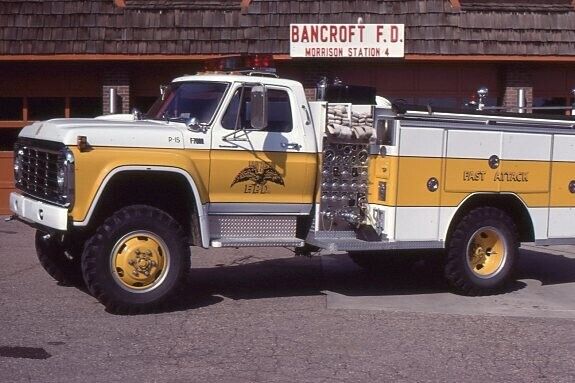 Bancroft CO Attack 4 1980 Ford F7000 3D Pumper - Fire Apparatus Slide