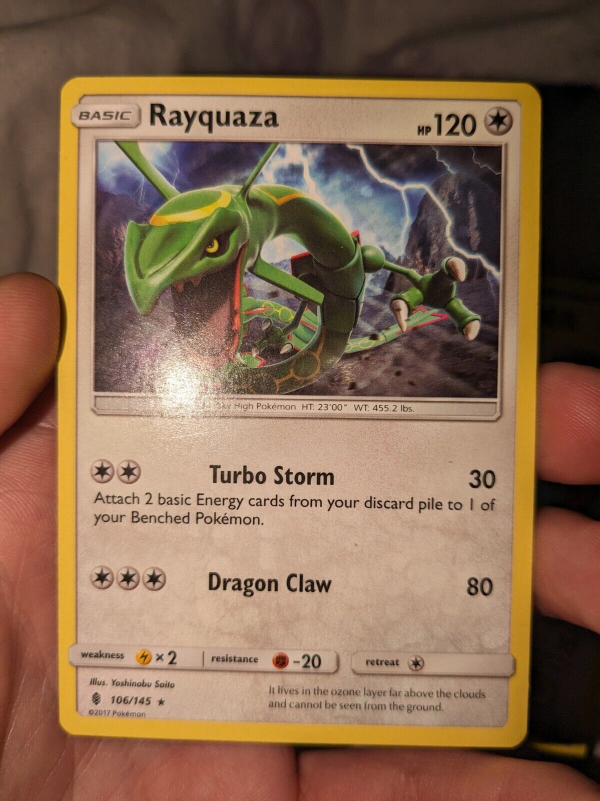 Rayquaza 106/145 Pokémon Guardians Rising  2017