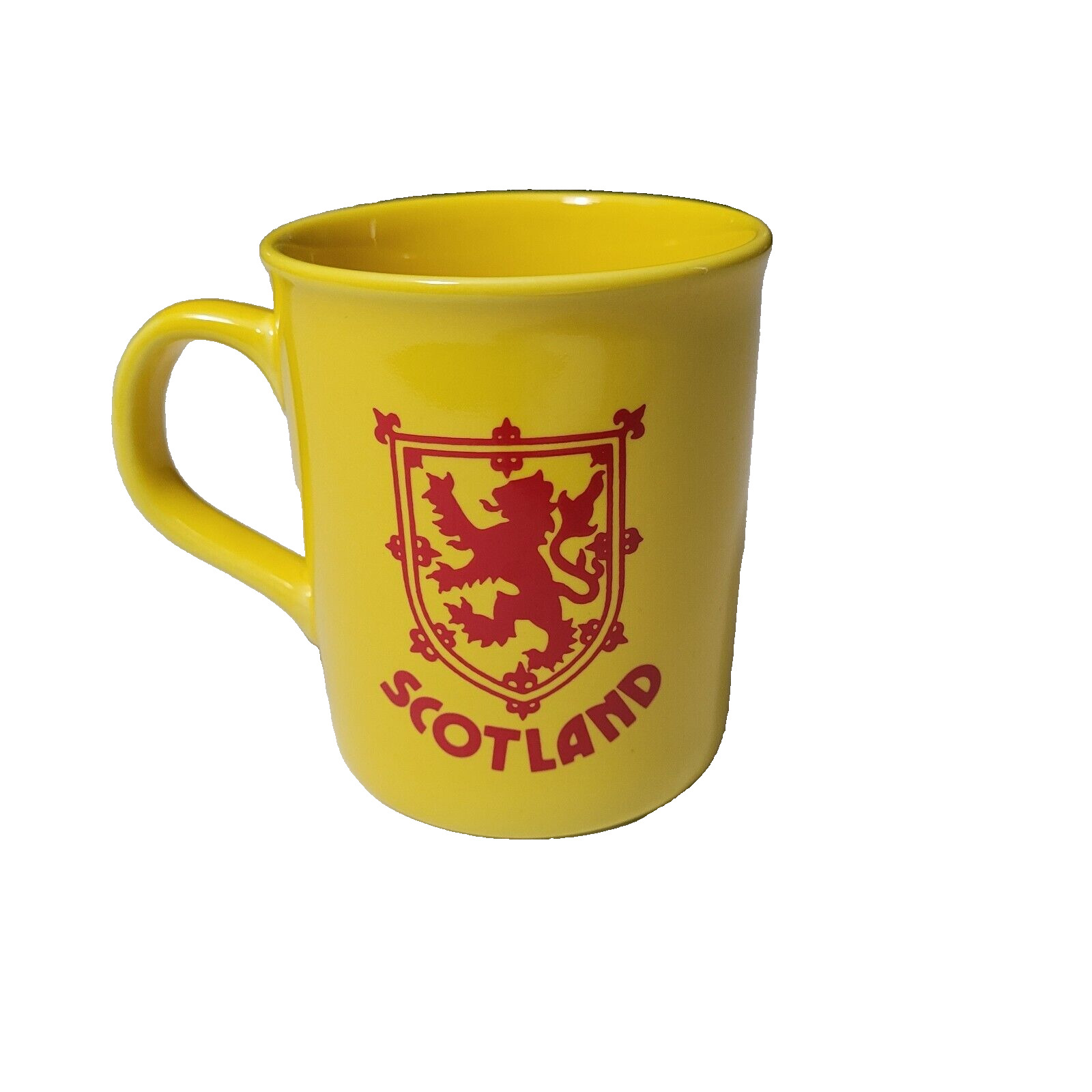 Vintage Scotland Mug Made In England Yellow