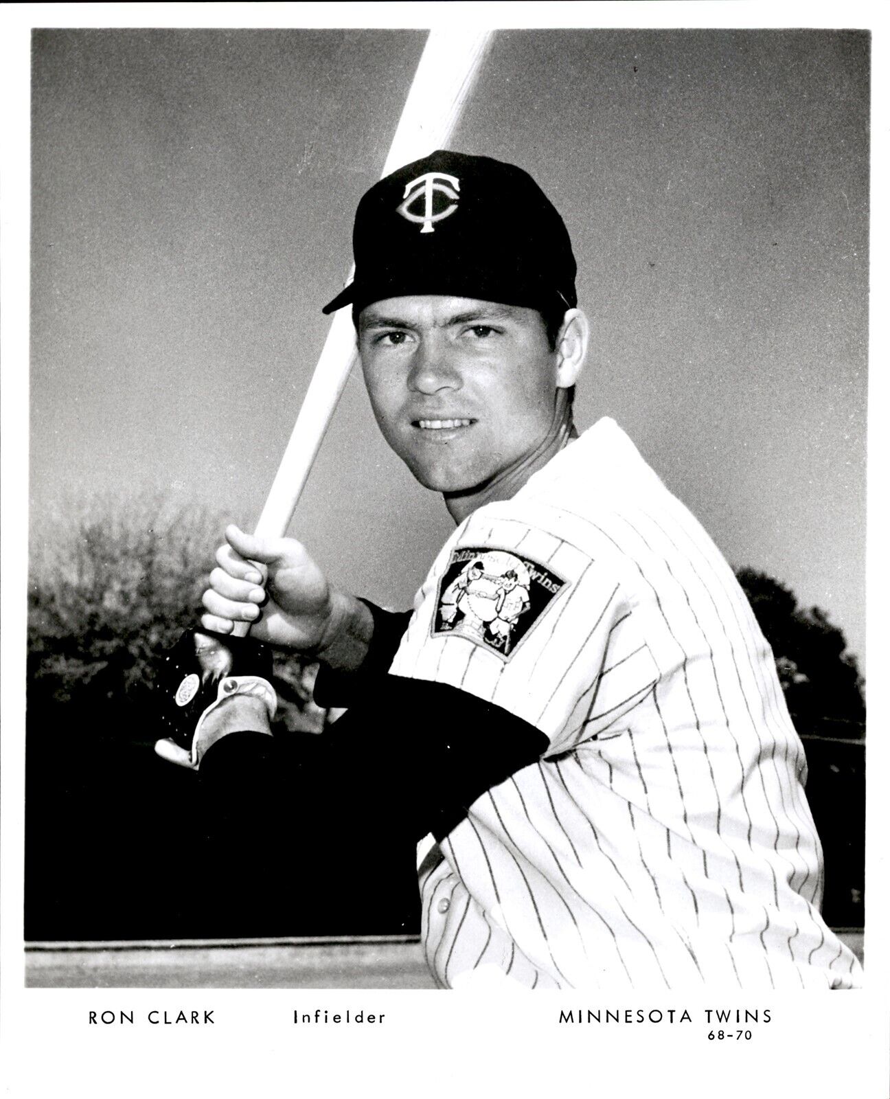 PF22 Original Photo RON CLARK 1966-69 MINNESOTA TWINS MLB BASEBALL INFIELDER