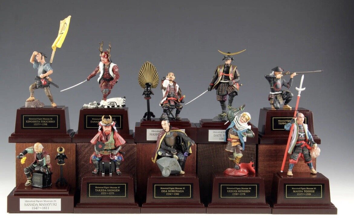 Sengoku Samurai Small Figures 10 Sets Warrior Bushi Samurai in New Condition
