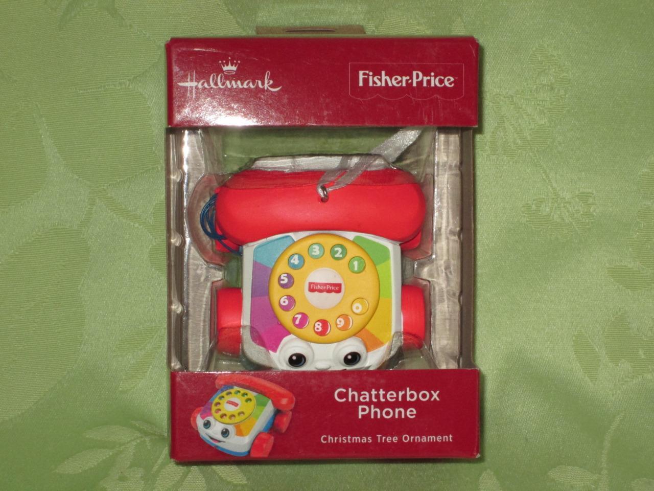 Hallmark Red Box 2018 Chatterbox Phone Fisher Price ornament 