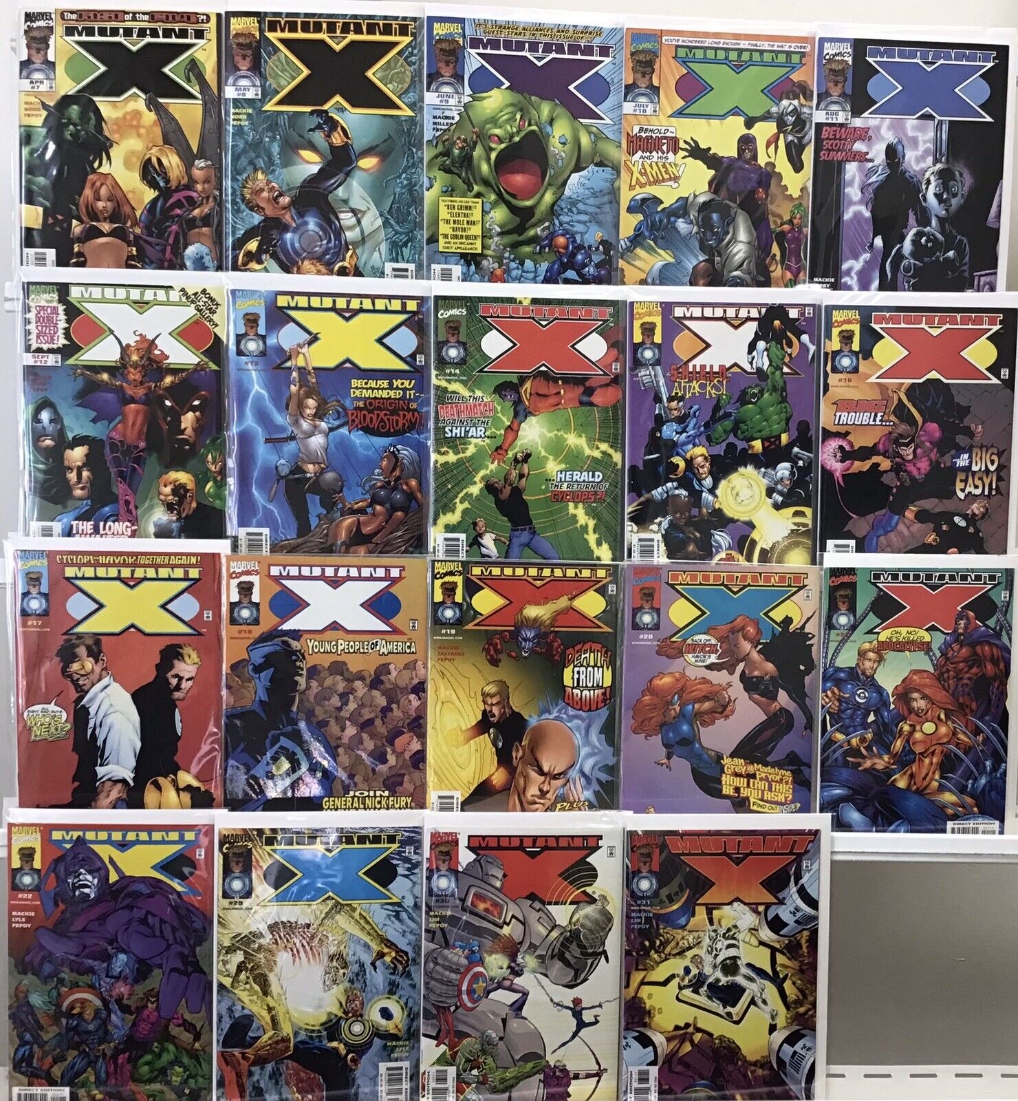Marvel Comics - Mutant X - Comic Book Lot Of 19