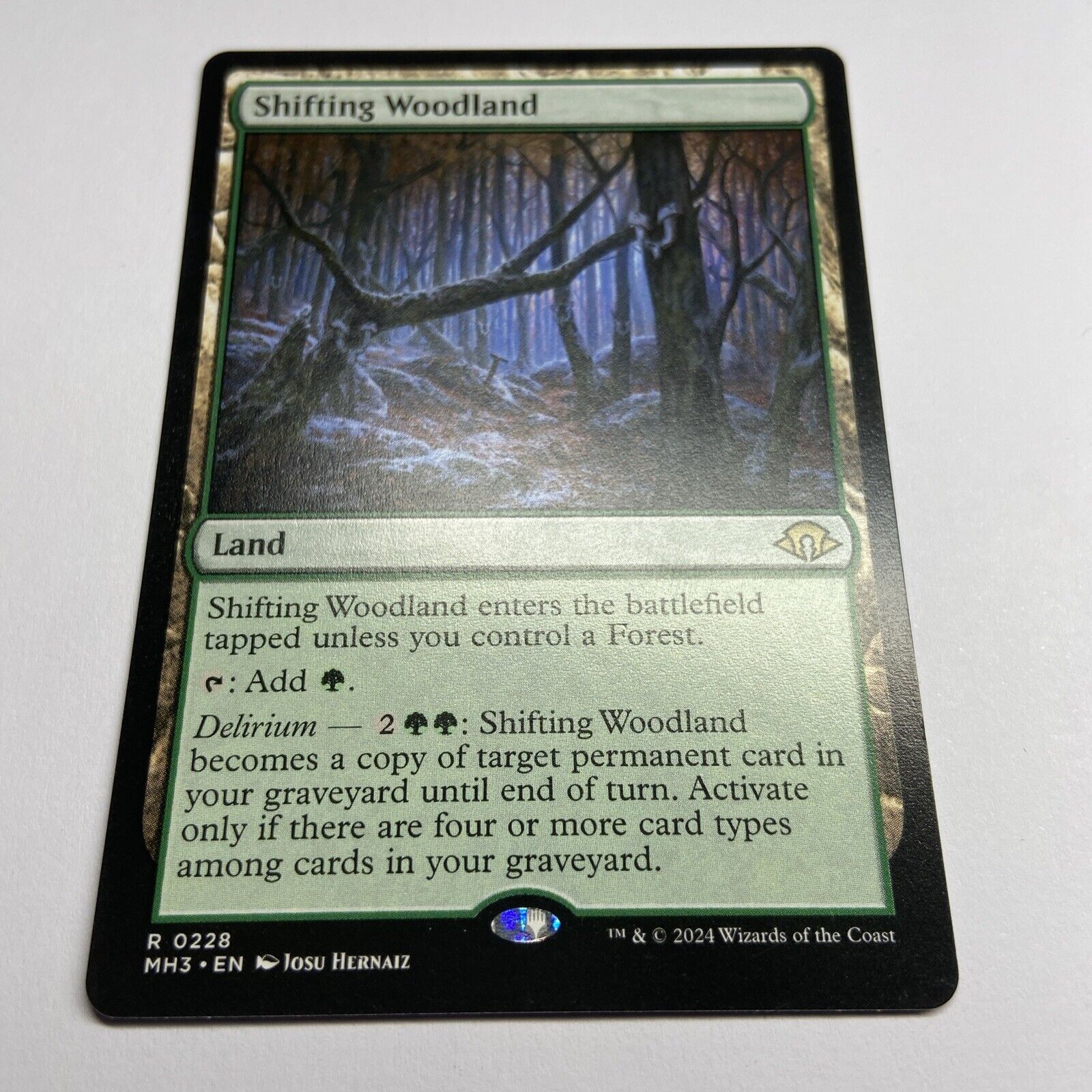 MTG Shifting Woodland [Modern Horizons 3 - Rare Land Card