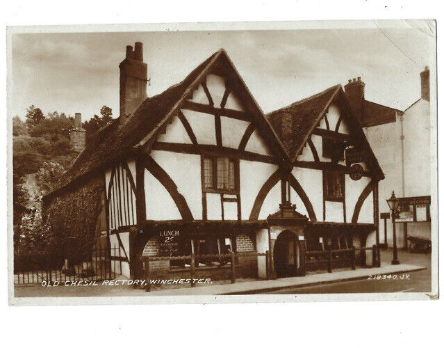 c.1940s Old Chesil Rectory Winchester RPPC Real Photo Postcard UNPOSTED