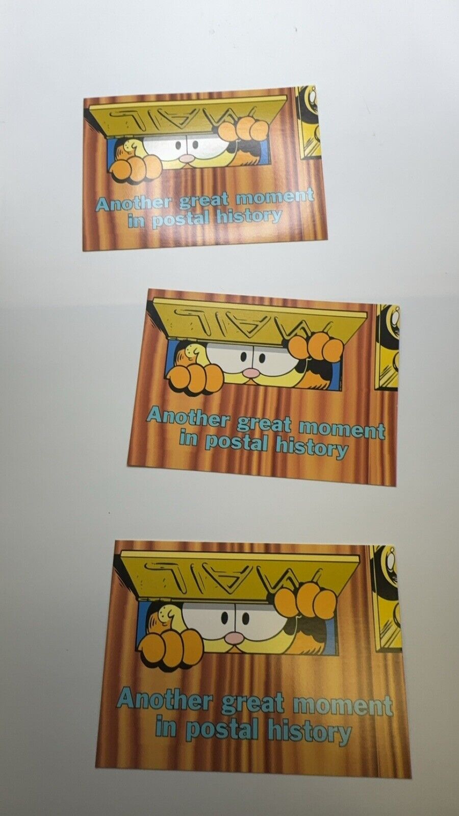 Garfield Postcards Set Of 3