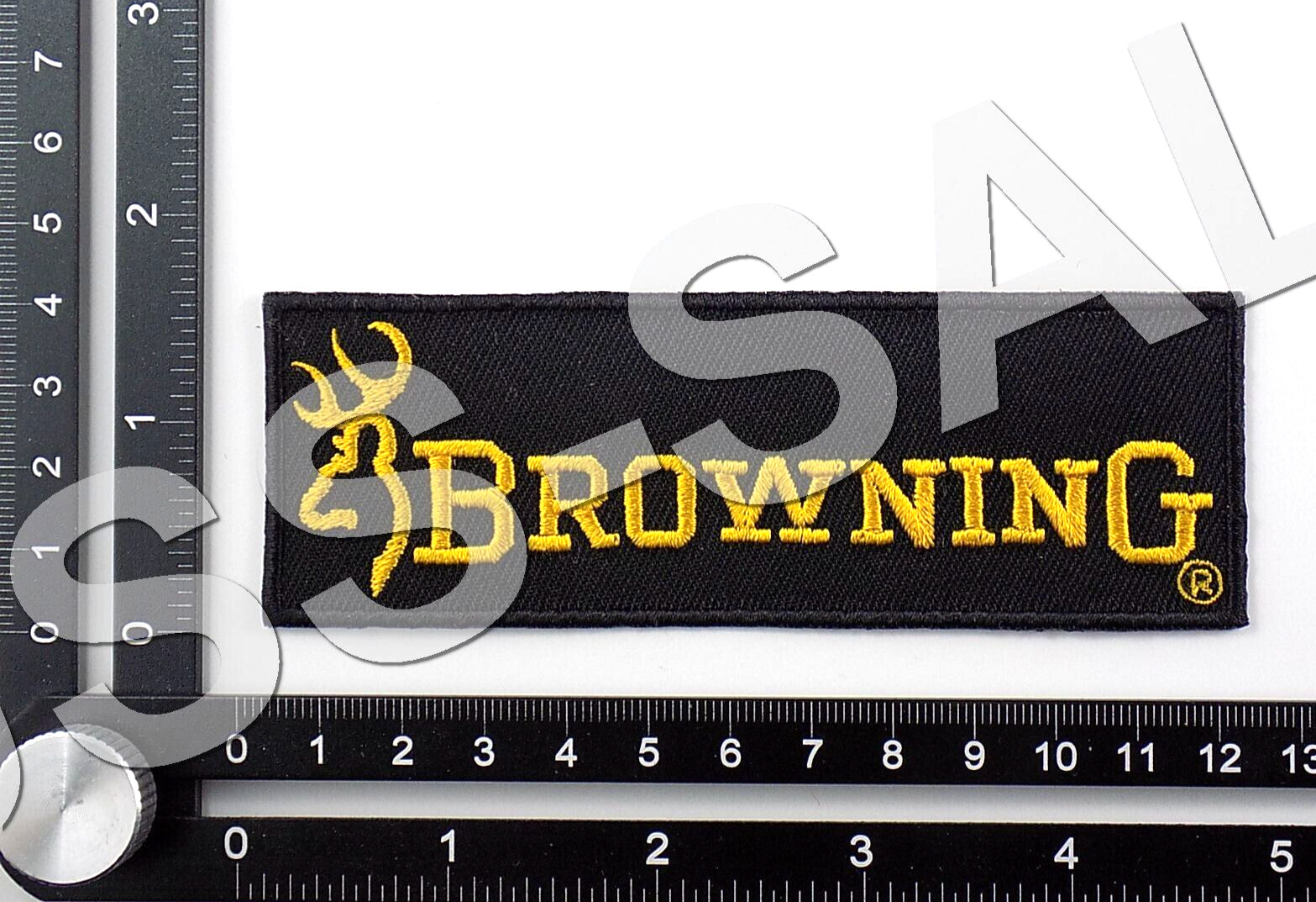 BROWNING EMBROIDERED PATCH IRON/SEW ON ~4-5/8\