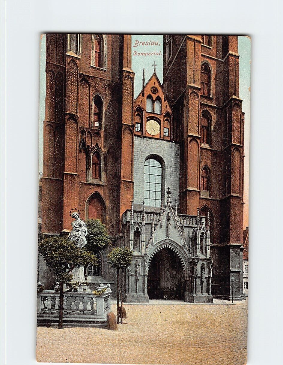 Postcard Domportal, Wrocław, Poland
