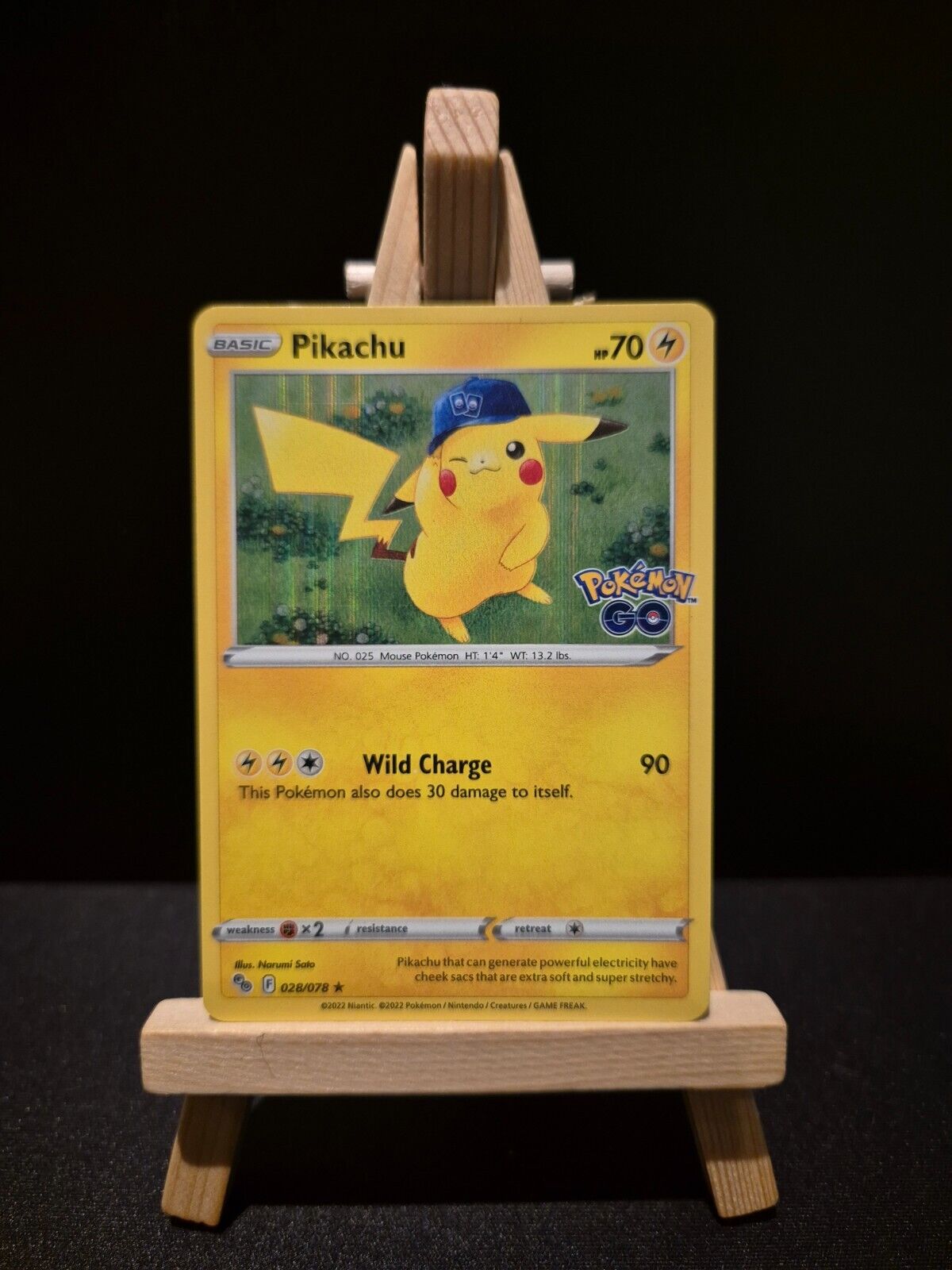 Pokémon TCG Pikachu Pokemon Go 028/078 Holo Holo Rare