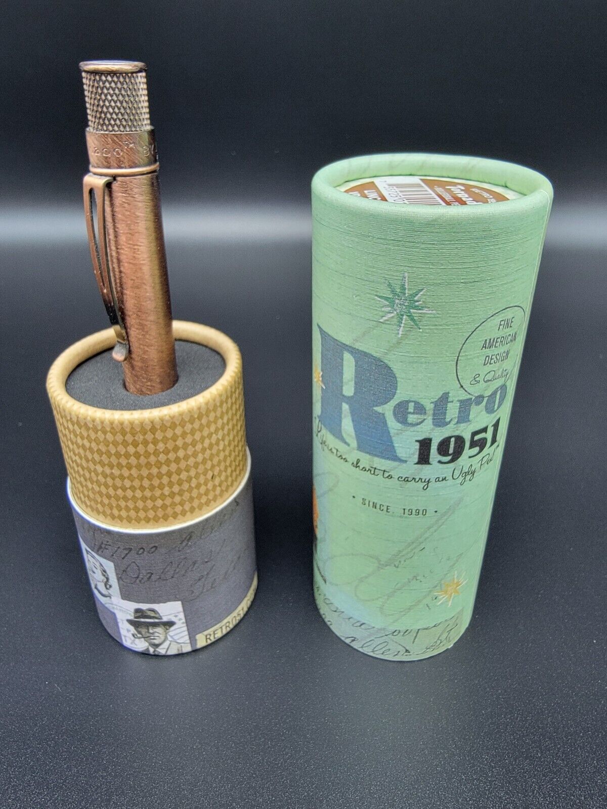 Retro 51 #VRR-1331 / Lincoln Copper, Lucky Penny Rollerball Tornado Pen 