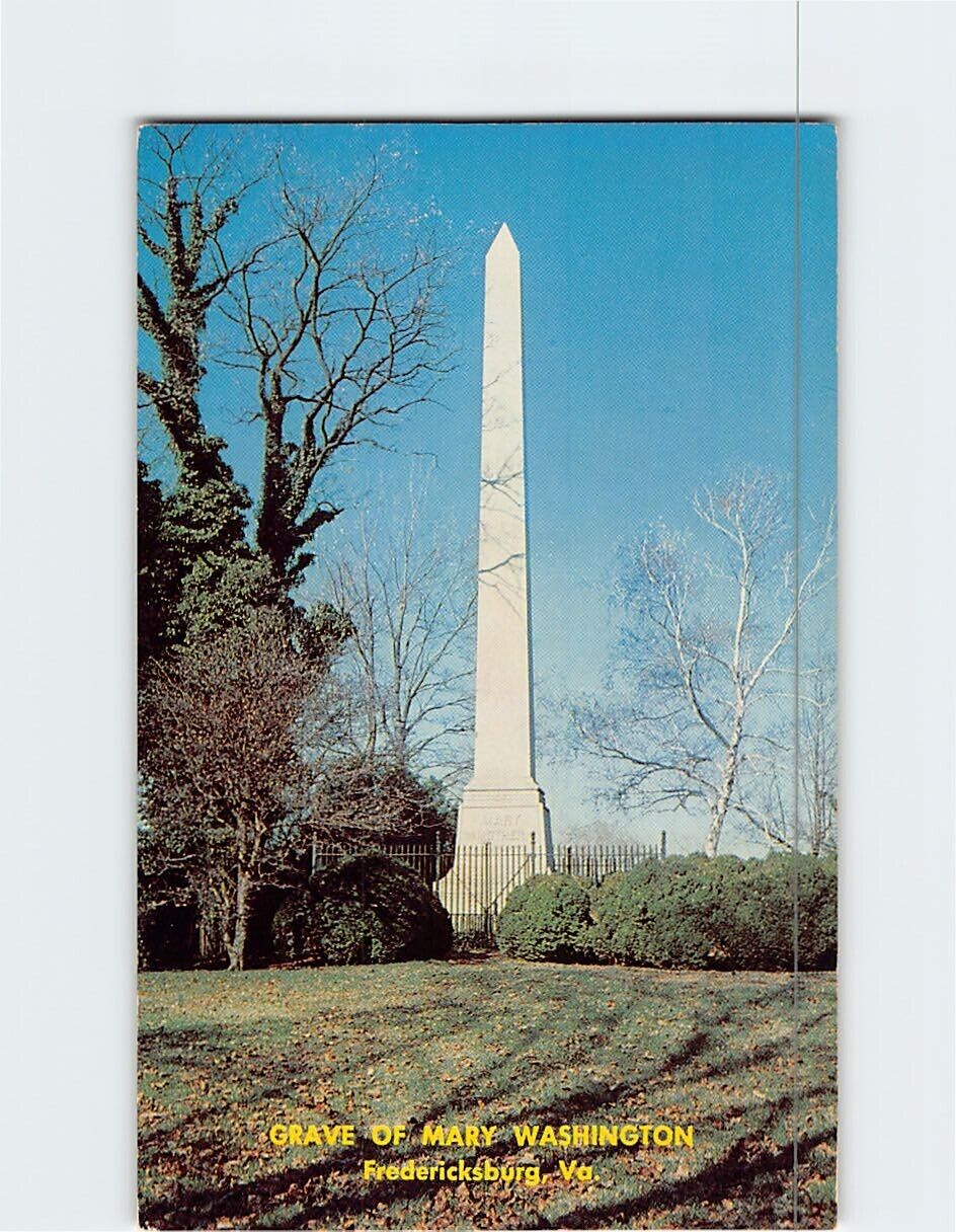Postcard Grave Of Mary Washington Fredericksburg Virginia USA