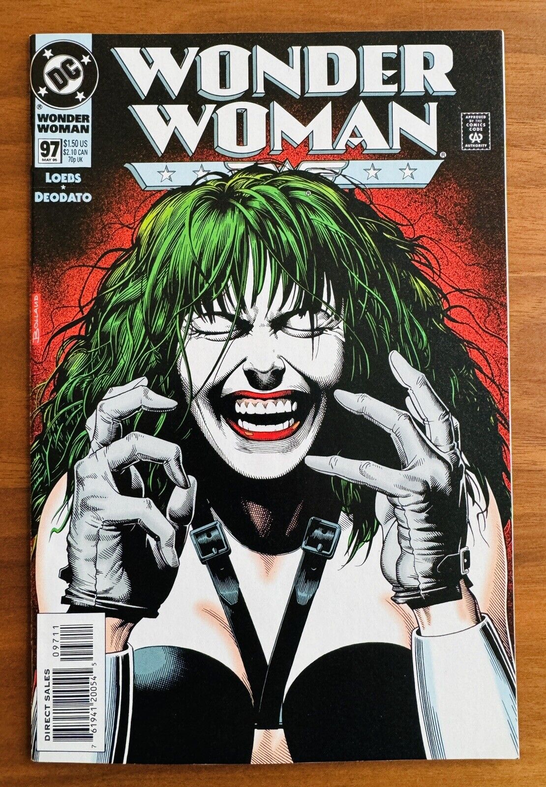 Wonder Woman #97 1995 DC Comics Brian Bolland Joker Cover NM 9.4