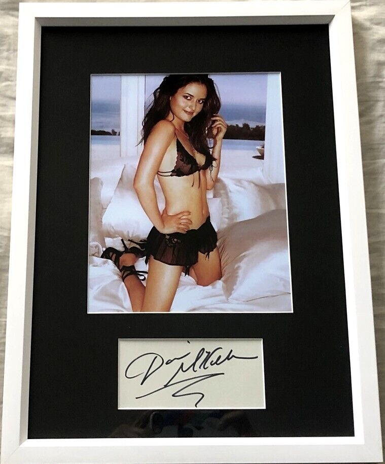 Danica McKellar autographed signed auto framed with sexy lingerie 8x10 photo JSA