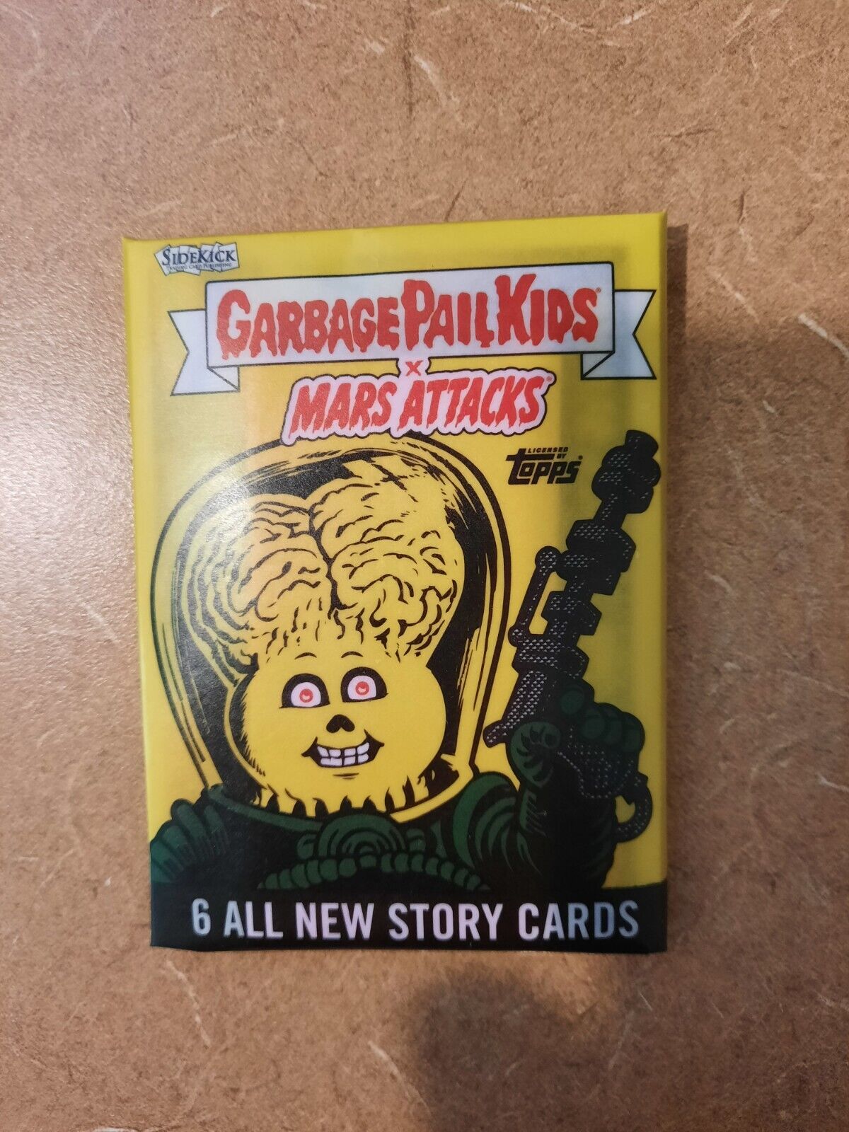 Topps Garbage Pail Kids Mars Attacks Sealed 6 Card Wax Pack Full Set GPK