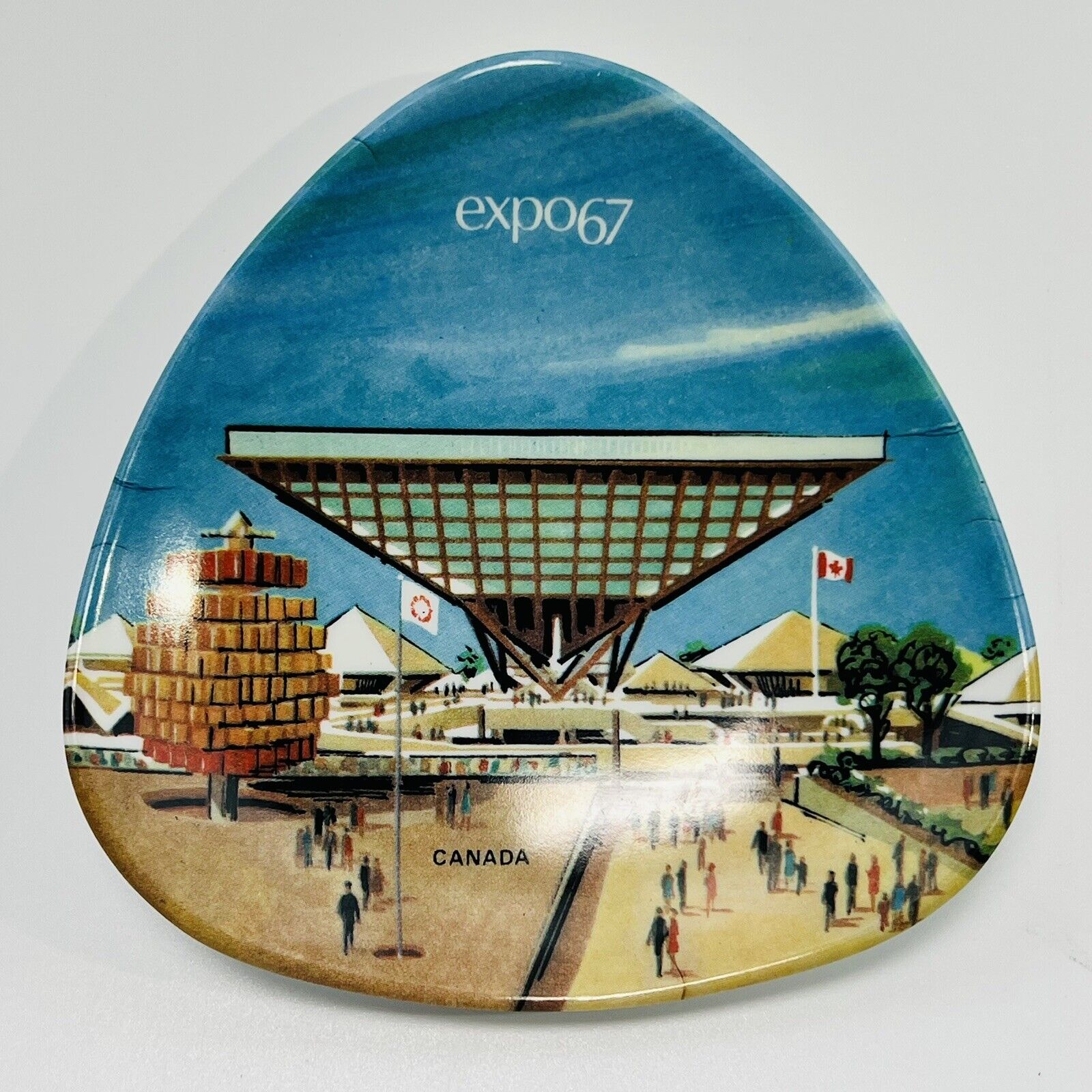 Vintage Expo 67 Plastic Tray Plate Souvenir Tourist 1967 Ornamin 4130