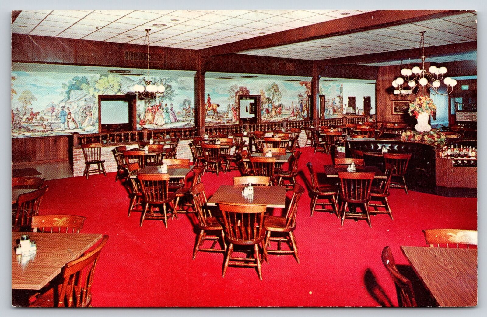 Interior~Springfield Missouri~Heritage Cafeteria Dining Room Scene~Vintage PC