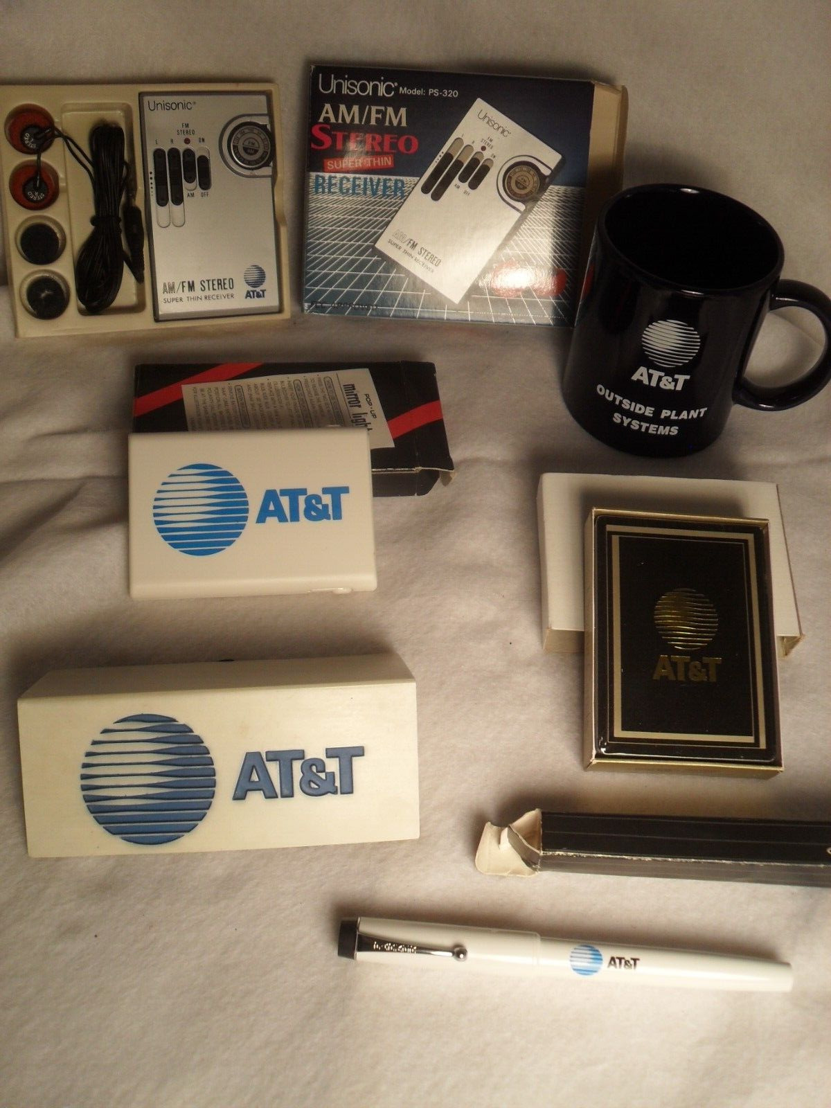 AT&T Advertising Items From 1980's & '90's But NEW Salesman Samples -6 Different