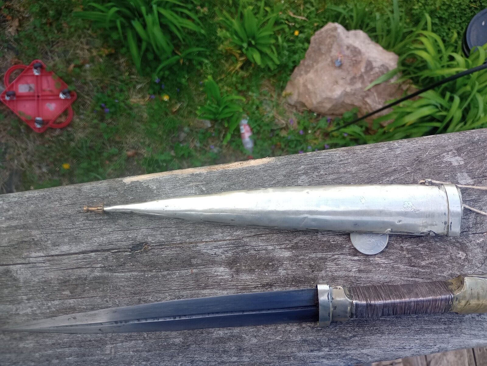 Caucasian Dagger with Silver Sheath  And Handle Hand Made War Of Caucuses 