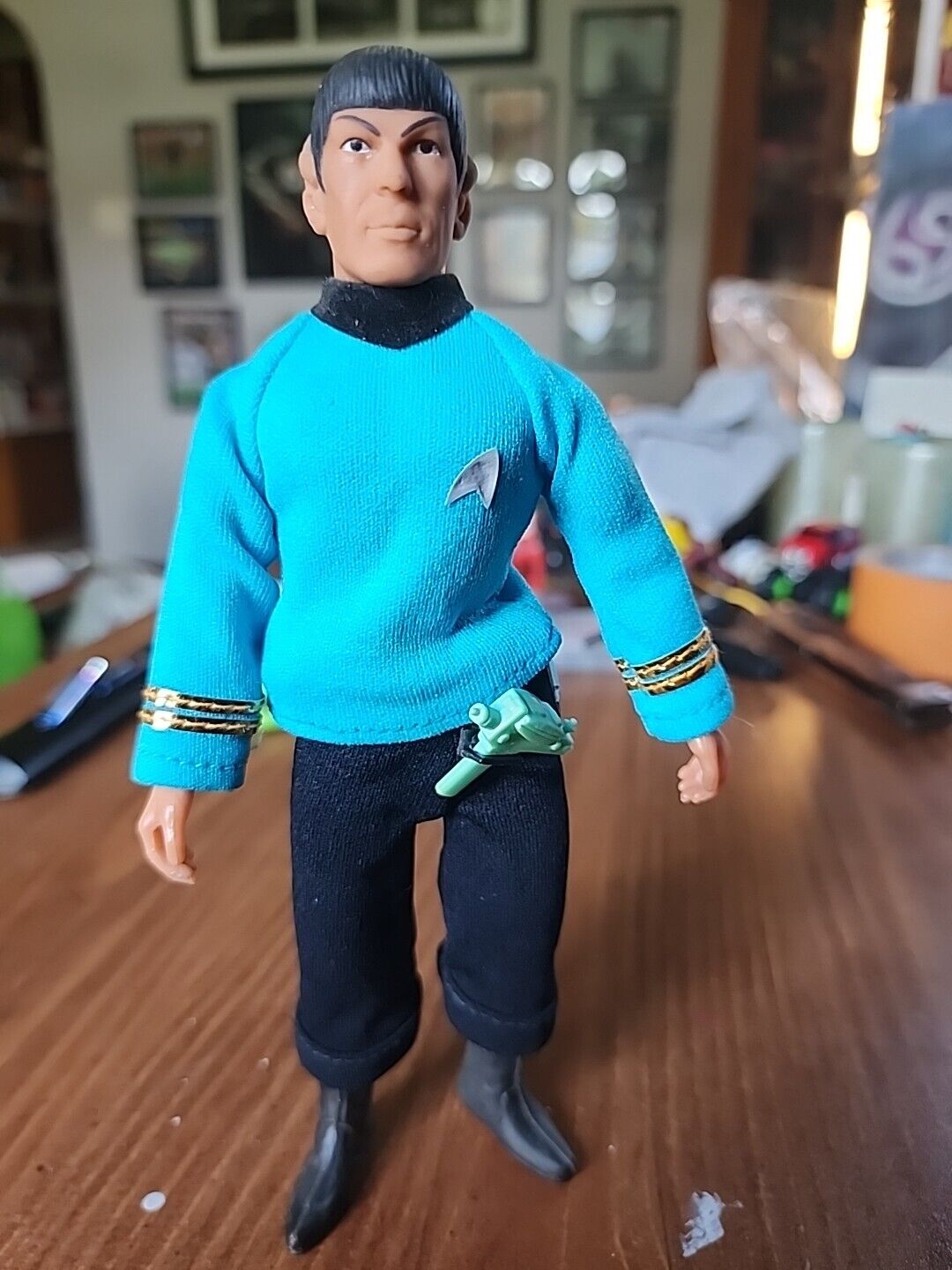Mego Star Trek 8” Mr. Spock 1974 Vintage With Belt Phaser And Communicator