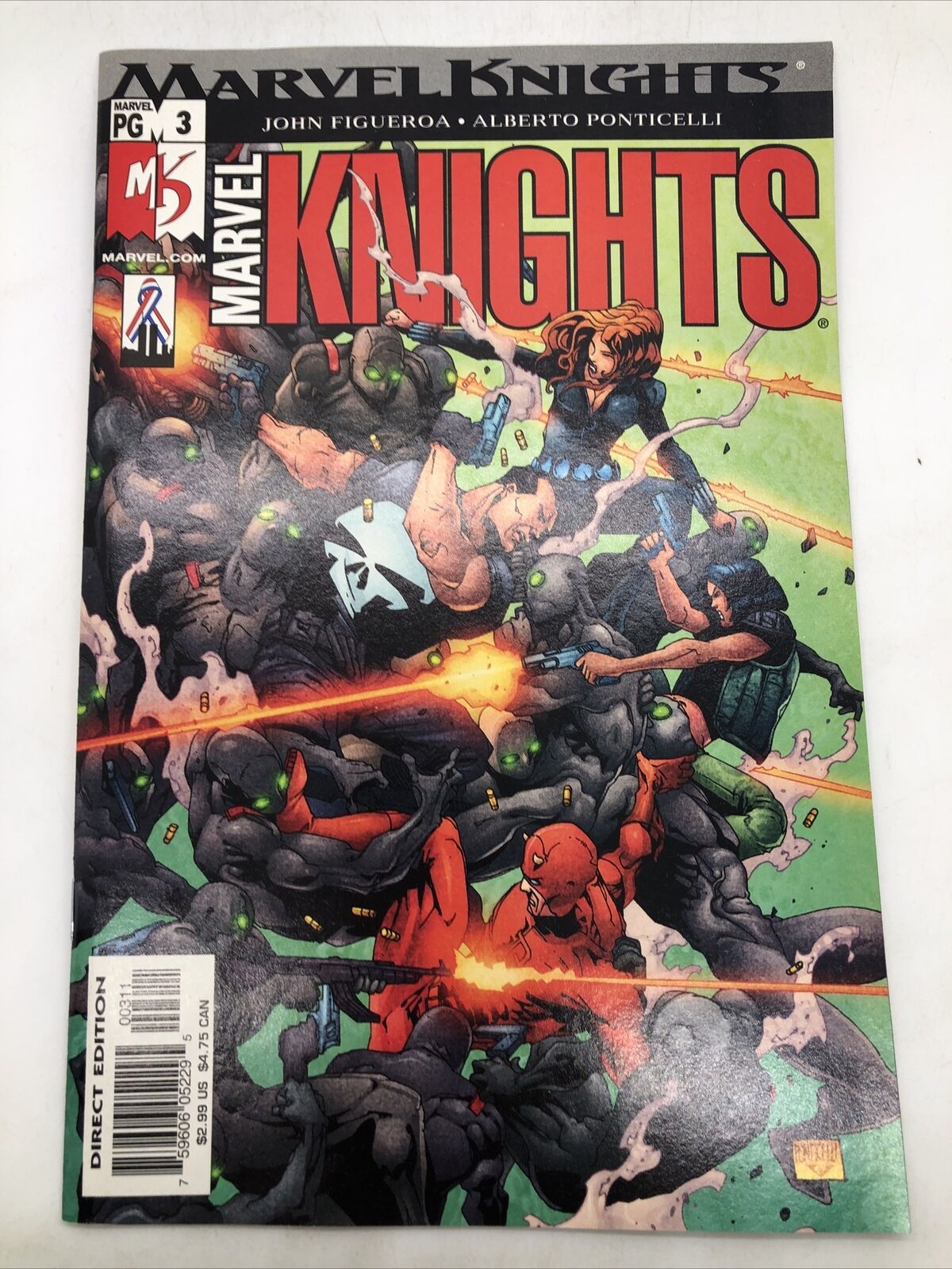 Marvel Knights #3 2002, John Figueroa, Alberto Ponticelli, Direct Edition