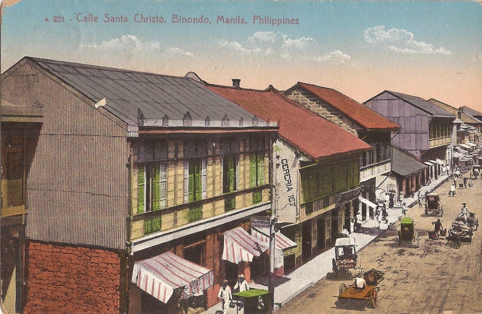 Manila, PHILIPPINES - Binondo - Chinatown - Calle Santa Christo - 1913 -  岷倫洛
