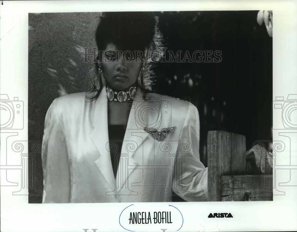 1987 Press Photo Musician Angela Bofill