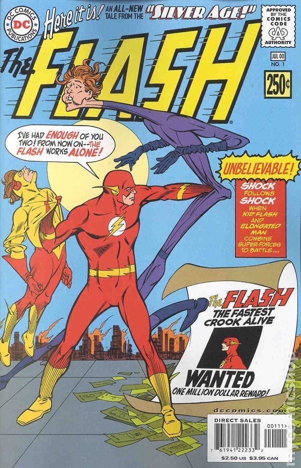 Silver Age Flash #1 FN 2000 Stock Image