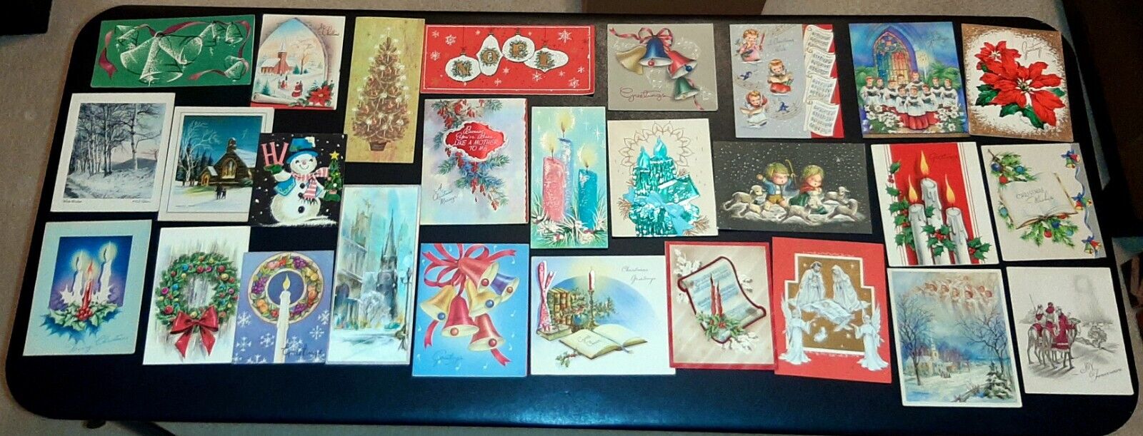 Lot of 27 Vntg Christmas Cards Holiday New Years 1940s 50s 60s Epherma + EXTRAS