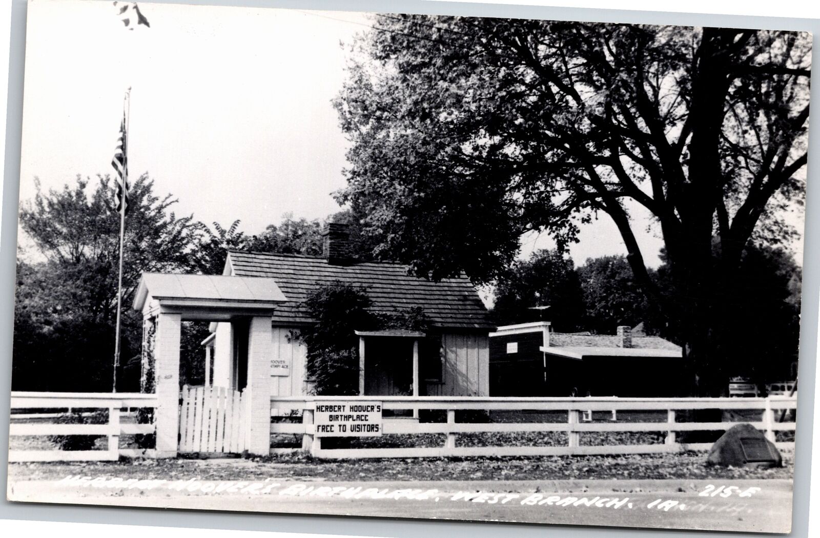 RPPC~Herbert Hoover\'s Birthplace West Branch Iowa~Real Photo Postcard