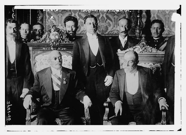 Jose Victoriano Huerta Marquez & Gamboa,his cabinet,President of Mexico,c1910