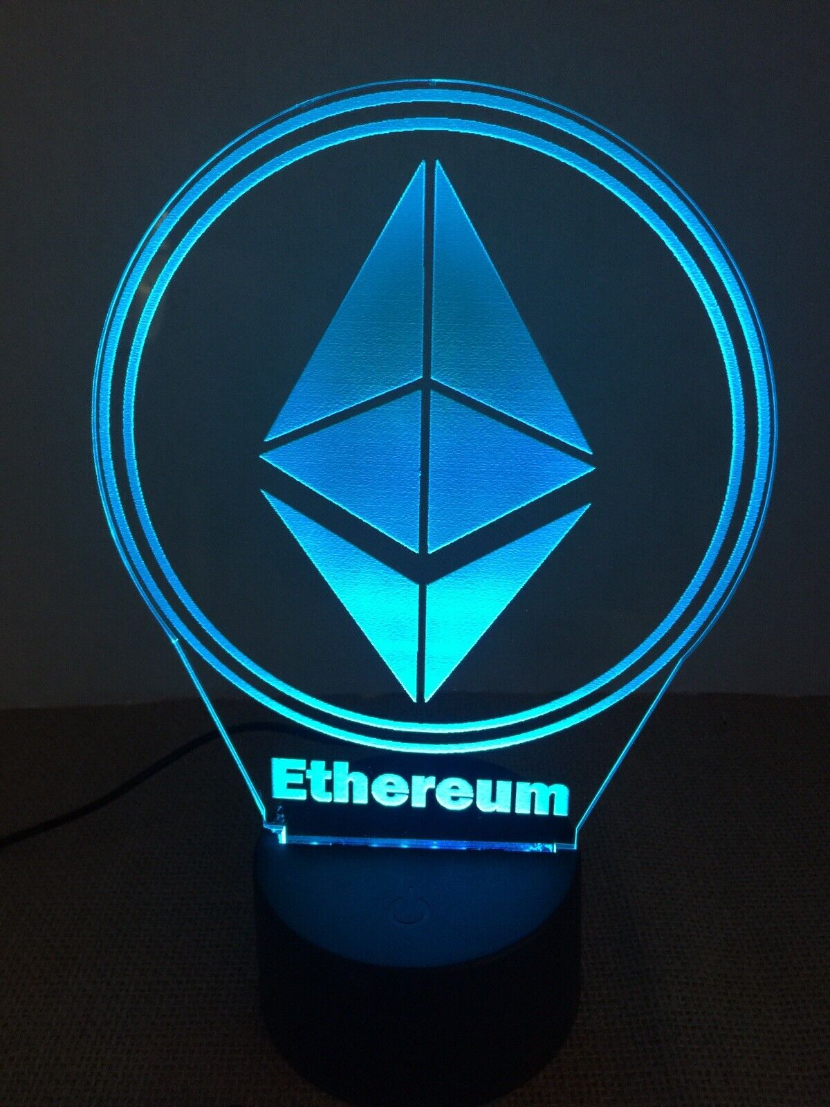 Ethereum Cryptocurrency Sign Led Neon Light Office Game Room Color Changing W/re