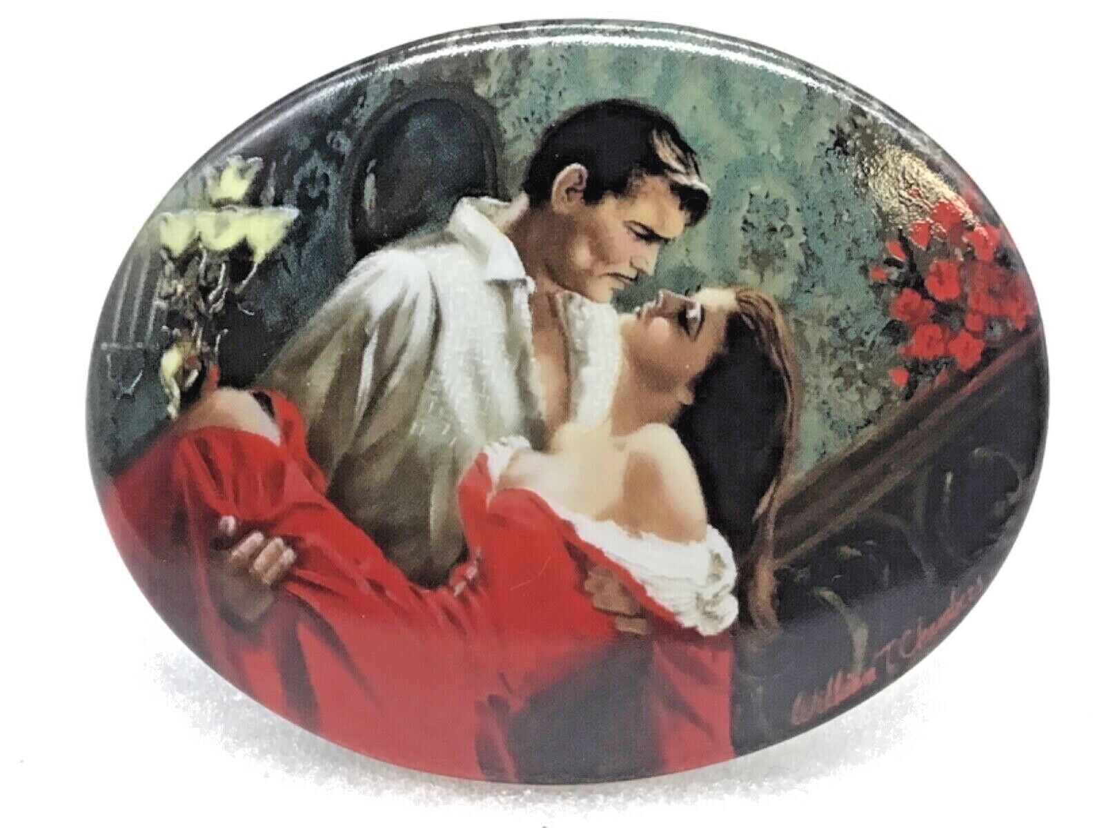 Vintage 1992 Scarlette and Rhett GONE WITH THE WIND Porcelain Music Box # 421-D 