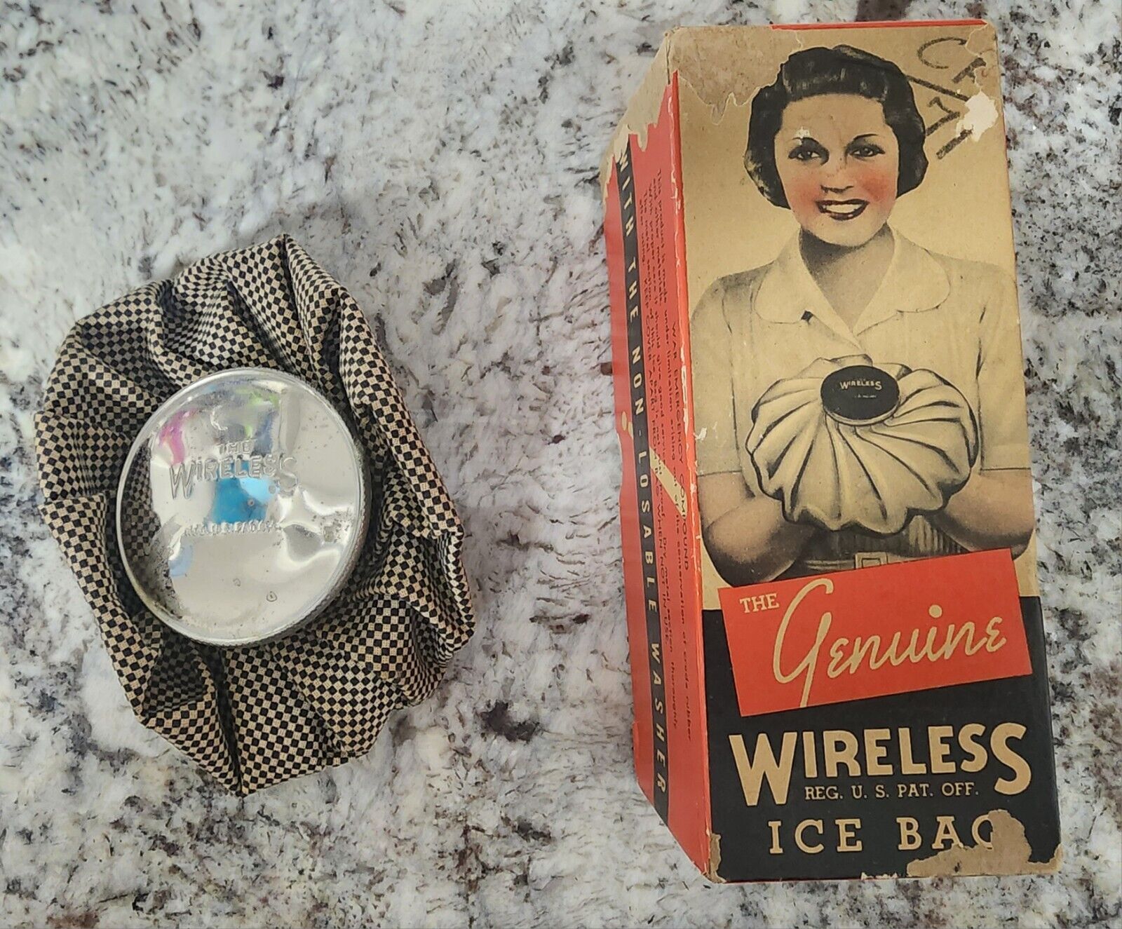 Vintage Genuine Wireless Ice Bag ▪︎ Includes Ice Bag + Original Box