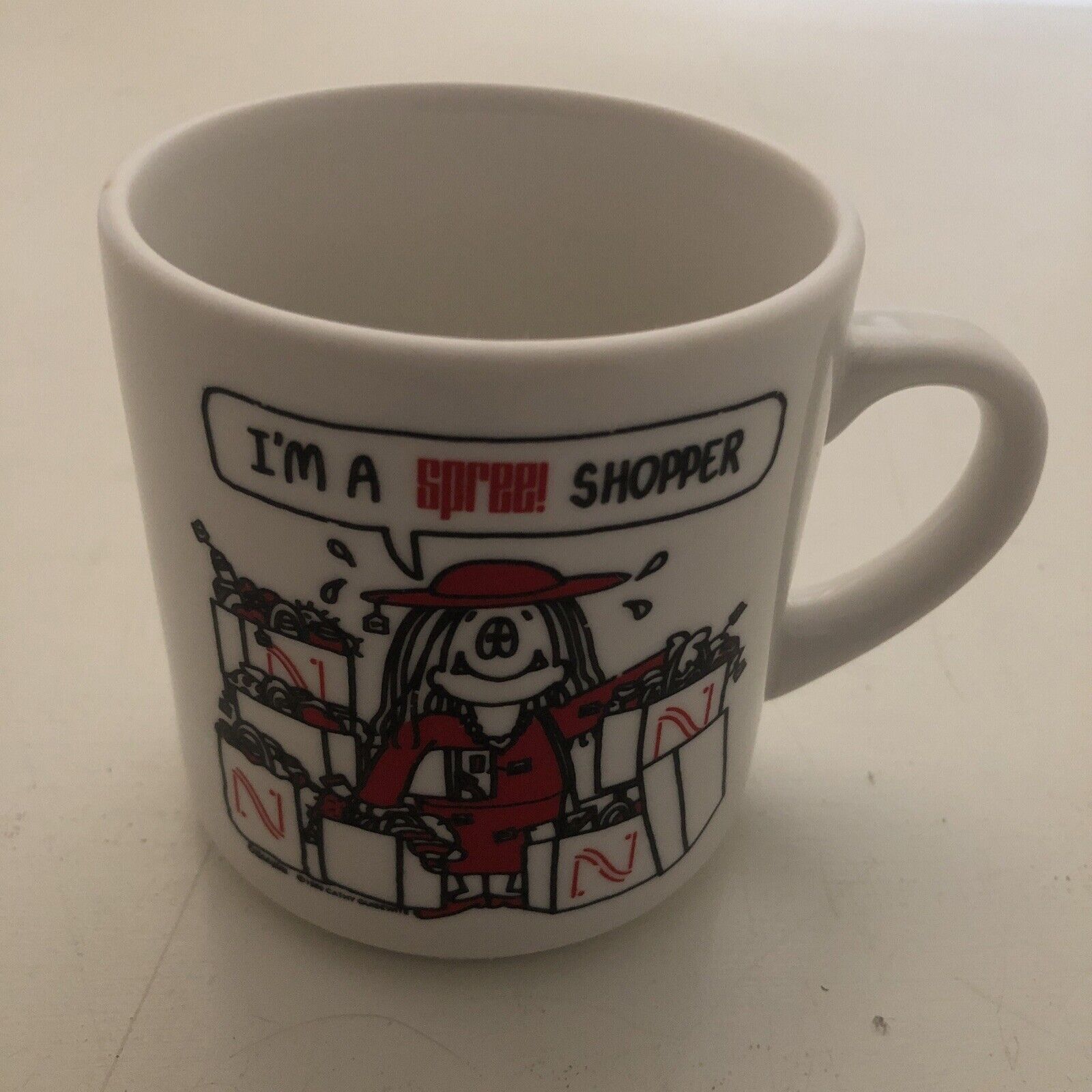 Rare Nordstrom “I’m a Spree Shopper” Coffee Mug