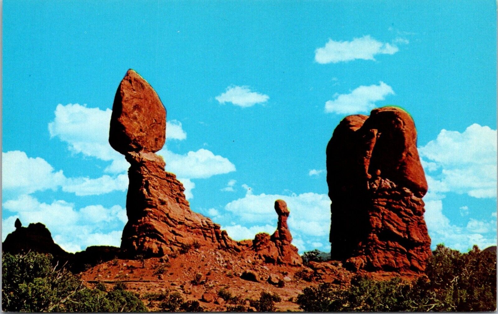 Balanced Rock Arches National Monument Utah Postcard