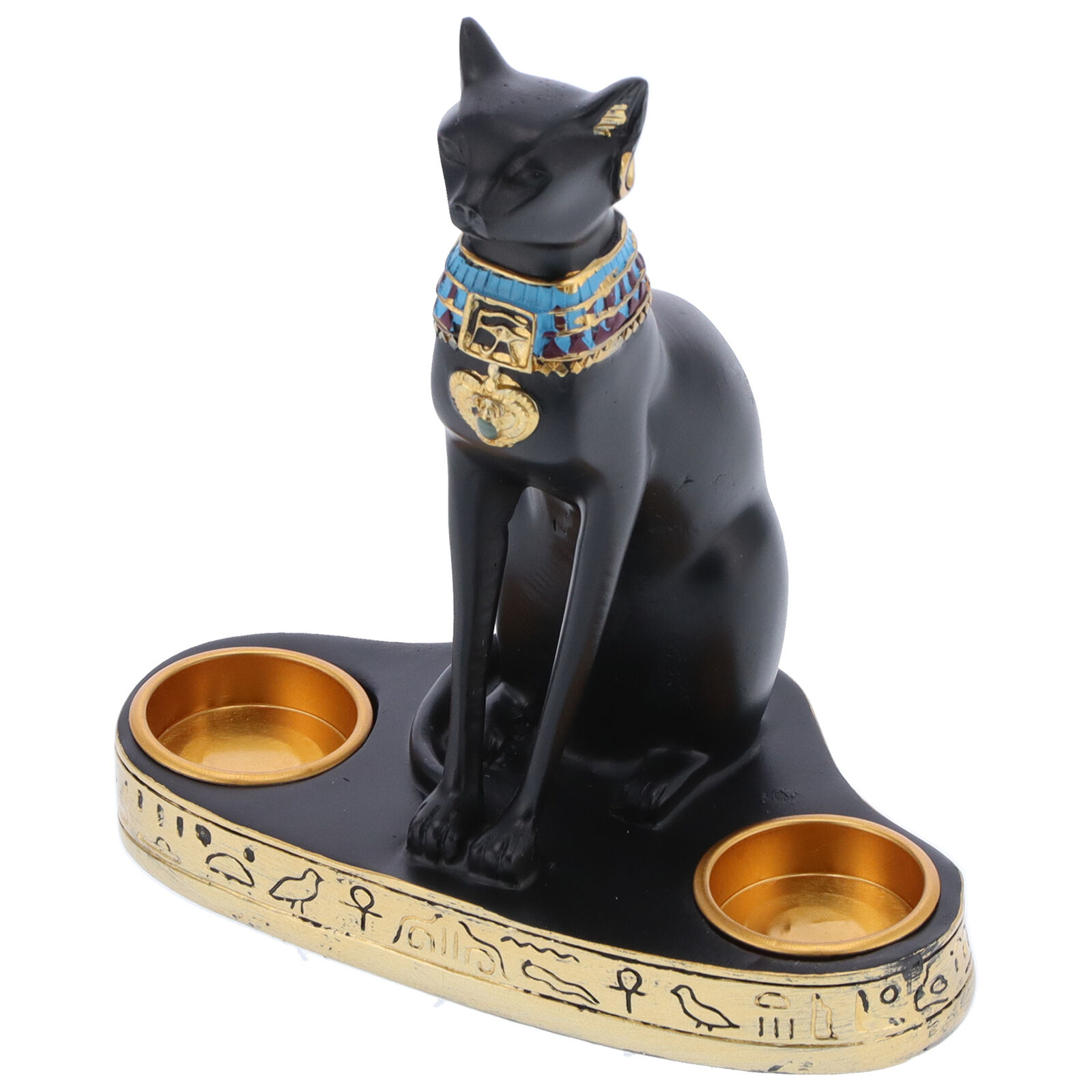 Vintage Resin Cat Figurine For Home Office Decoration