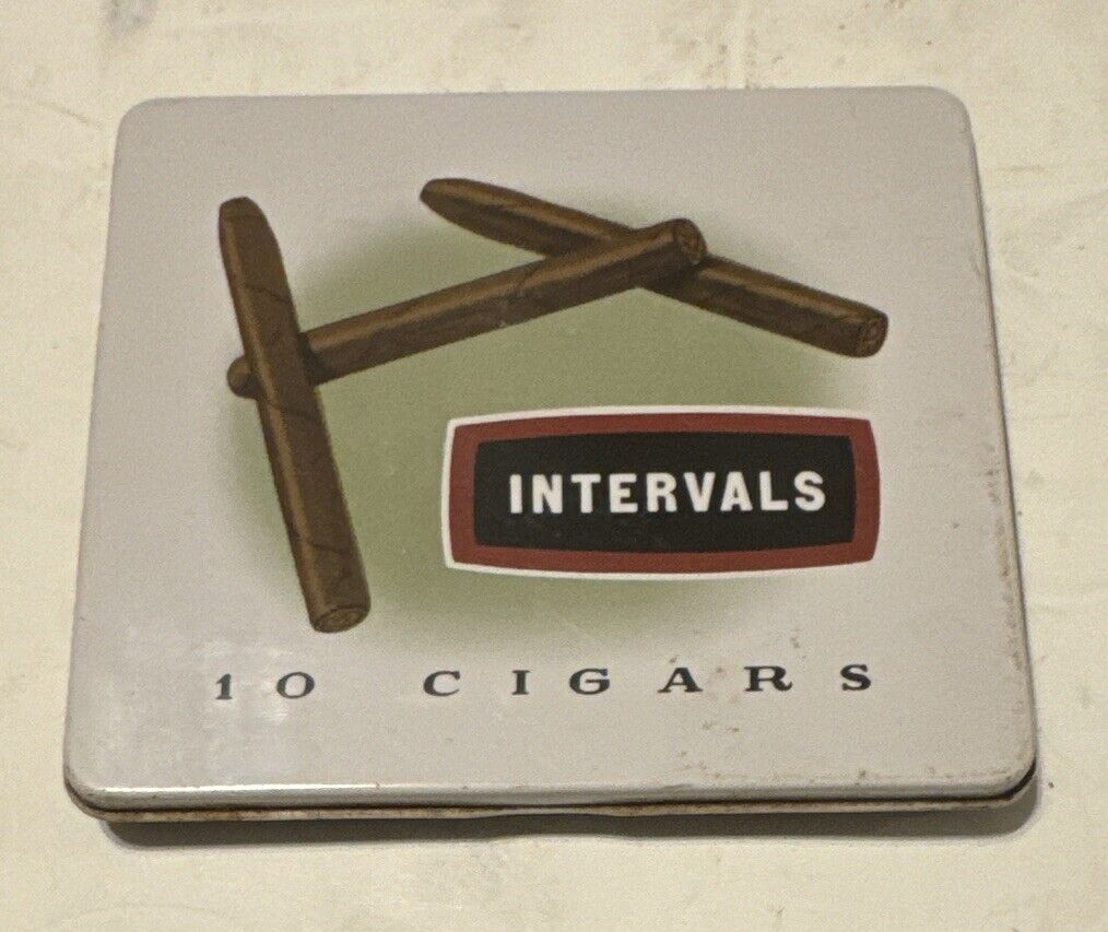 Intervals Cigar Tin Vintage Josiah Brown Ltd. 10 Cigar