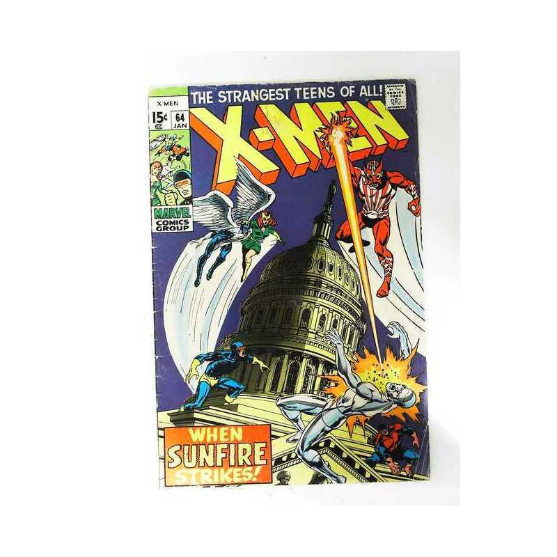 X-Men (1963 series) #64 in Fine minus condition. Marvel comics [i 