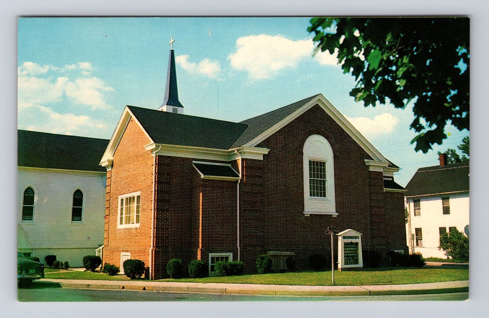 Salisbury MD-Maryland, Grace Methodist Church, Religion, Vintage Postcard