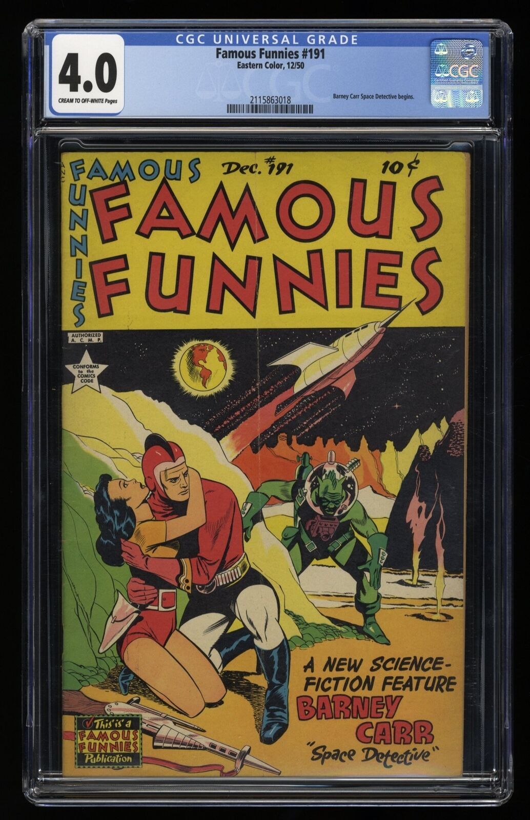 Famous Funnies #191 CGC VG 4.0 Golden Age Sci-Fi Eastern Color Eastern Color