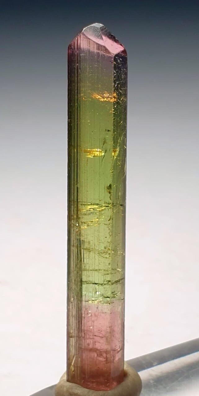 Top Bi-Colour Tourmaline Crystal From Poprook Mine .