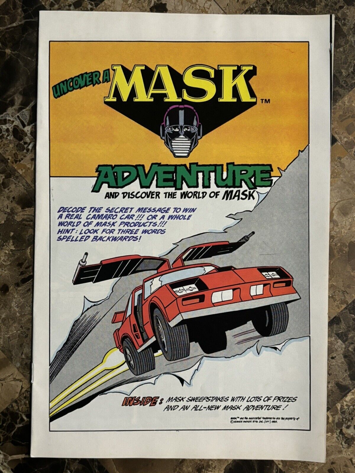 MASK #0 Promotional Comic Book