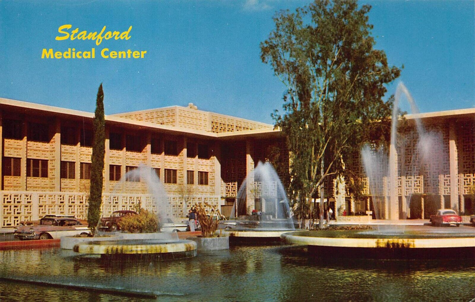 Palo Alto CA California Stanford University Medicine Campus Vtg Postcard P5
