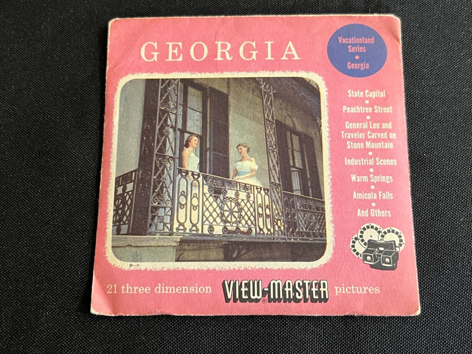 Sawyer\'s View-Master GEORGIA  Circa 1954 Issue