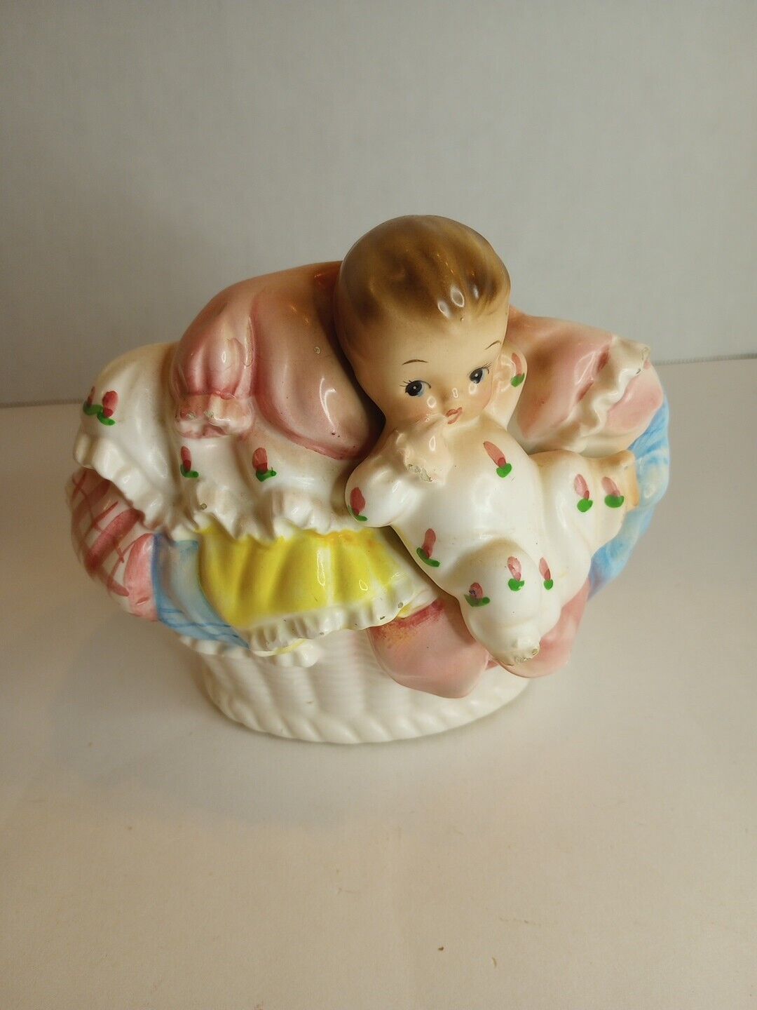 Vintage Baby Napco Napcoware Ceramic Planter Nursery Kitsch 