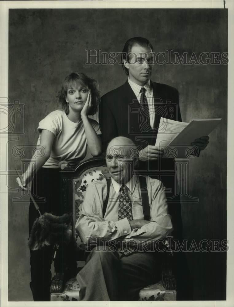 1989 Press Photo Pamela Reed, Michael Mckean, John Randolph star in \